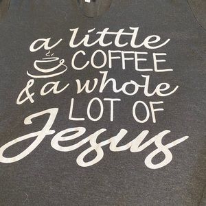Coffee and Jesus LS Hooded Tee
